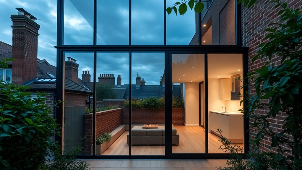 Glass Extension Walls Brixton