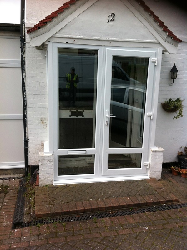 uPVC French doors fitted as front entrance in Brixton